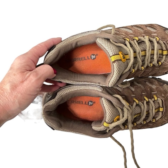 Merrell Men’s Ridgepass Trail/Hiking/Walking Shoes in Boulder/Old Gold Sz 10 - Picture 13 of 15